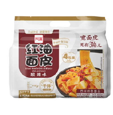 AK Broad Noodle (4pcs 460g) - Sour & Hot