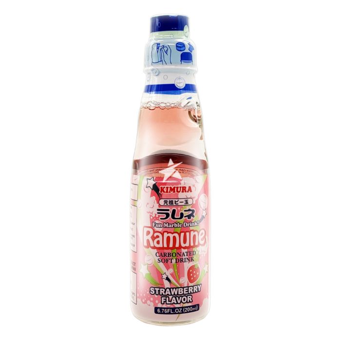 Kimura Ganso Ramune Strawberry 200ml