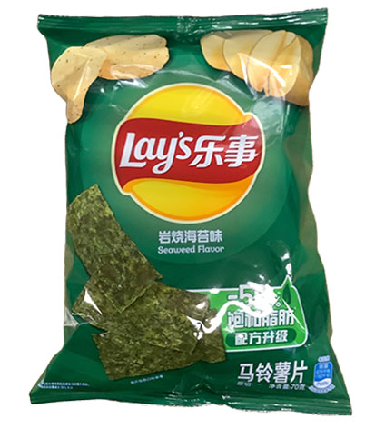 乐事薯片岩烧海苔味 70g