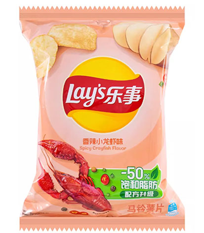 LAY Potato Chip Spicy Crayfish 70g