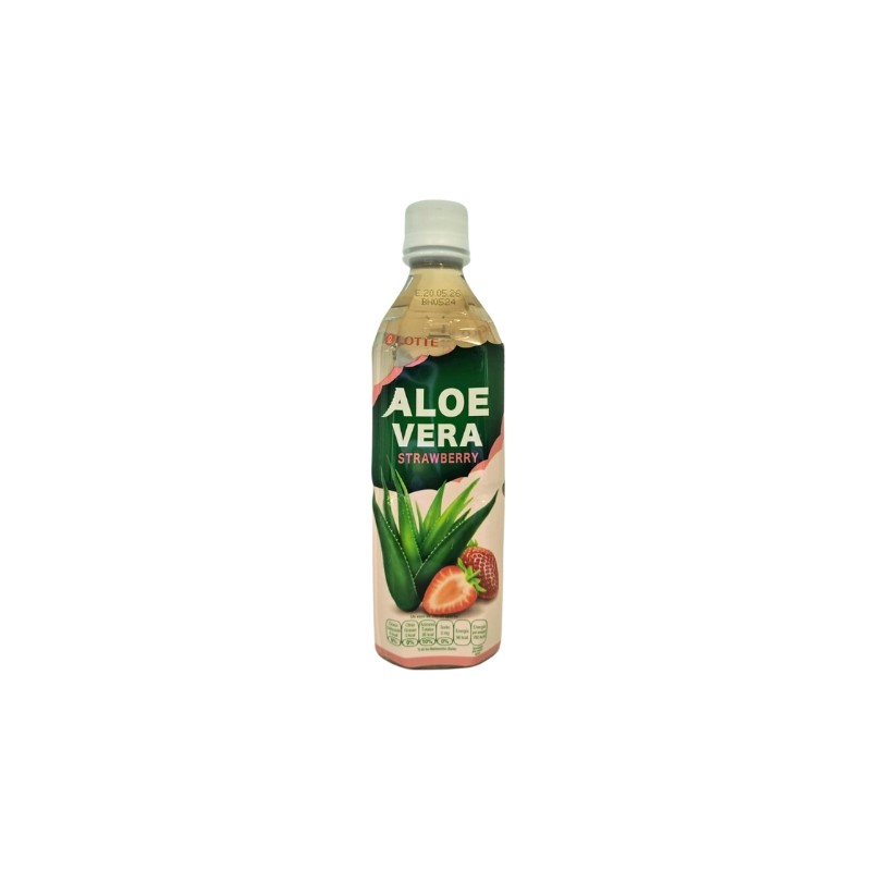 Lotte Aloe Vera Drink-Strawberry 500ML