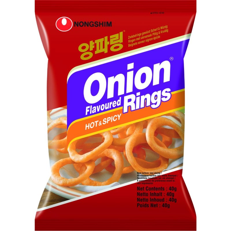 Nongshim Onion Rings Sanck(Hot) 40g