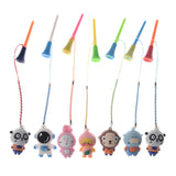 5pc Colourful Golf Tees with Safety Cord