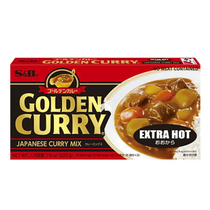 S&B Golden Curry Extra Hot 220g